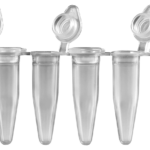 Expell PCR 8-strip w-single attached flat caps